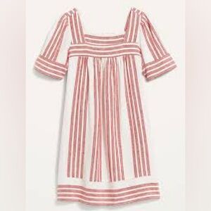 Old Navy linen blend square neck dress